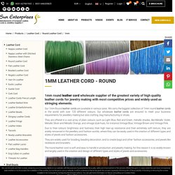 1mm Leather cord