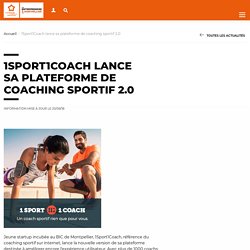 1Sport1Coach lance sa plateforme de coaching sportif 2.0