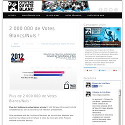 2 000 000 de Votes Blancs/Nuls !