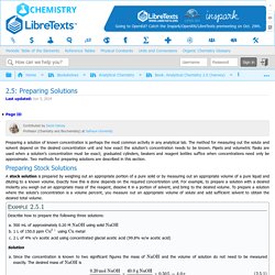 2.5: Preparing Solutions