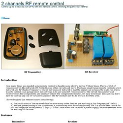 2 channel RF remote control