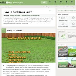 2 Easy Ways to Fertilize a Lawn