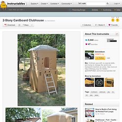 2-Story Cardboard Clubhouse