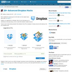 15 Advanced Dropbox Hacks - Social Shopping, Design & Technology – StoreCrowd