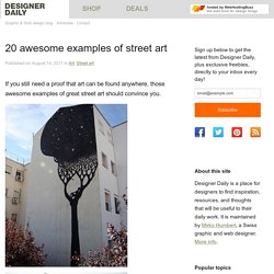 20 awesome examples of street art - StumbleUpon