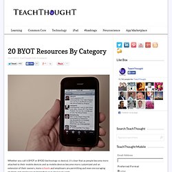 20 BYOT Resources By Category