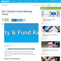 20+ Charity &amp; Fund Raising Tools