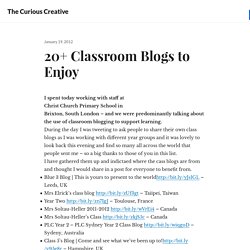 20+ Classroom Blogs to Enjoy
