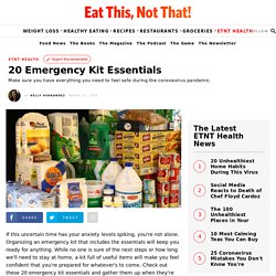 20 Emergency Kit Essentials