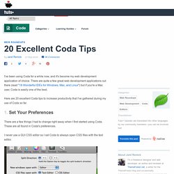 20 Excellent Coda Tips