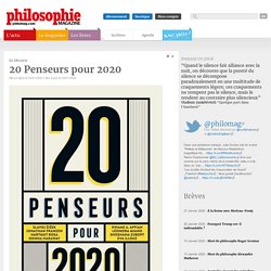 20 Penseurs pour 2020