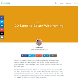 20 Steps to Better Wireframing