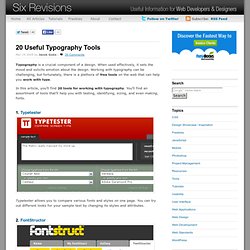 20 Useful Typography Tools