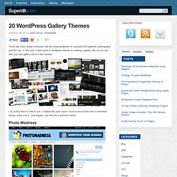 20 Wordpress Gallery Themes