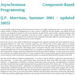 Asynchronous Component-Based Programming