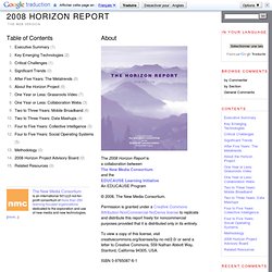 2008 Horizon Report