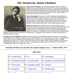 201 Stories by Anton Chekhov