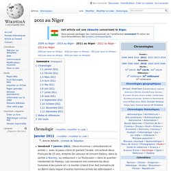 2011 au Niger