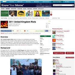 2011 United Kingdom Riots