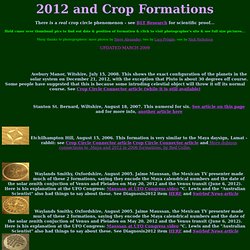 2012 and Crop Formations