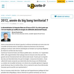 2012, année du big bang territorial ?