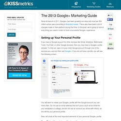 The 2013 Google+ Marketing Guide
