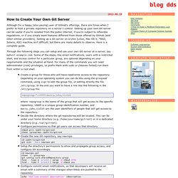 How to Create Your Own Git Server