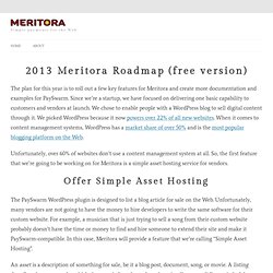 2013 Meritora Roadmap (free version)