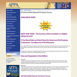 2011/2012 APPA National Pet Owners Survey