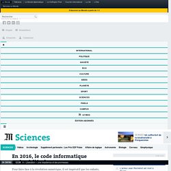 En 2016, le code informatique arrive à l’école