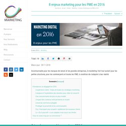 2016: Tendances Marketing pour les PME