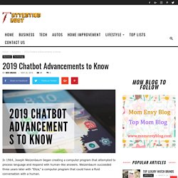 2019 Chatbot Advancements to Know