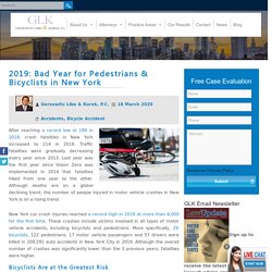 2019: Bad Year for Pedestrians & Bicyclists in New York