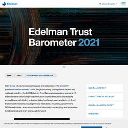 Global report: 2021 Edelman Trust Barometer