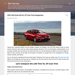 2021 Kia Forte LXS Vs. GT-Line