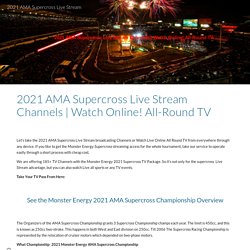 2021 AMA Supercross Live Stream