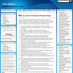 21 Laws of Computer Programming