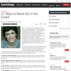21 Ways to Stand Out in the Crowd