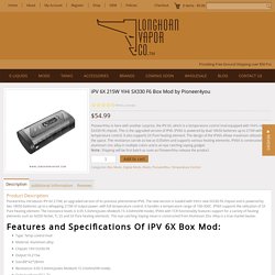 iPV 6X 215W YiHi SX330 F6 Box Mod - Longhorn Vapor