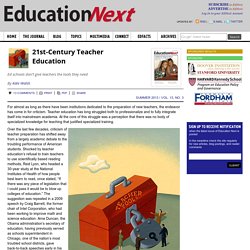 21st-Century Teacher Education