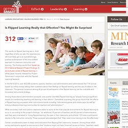 Is Flipped Learning Really that Effective? You Might Be Surprised - Getting Smart by Dave Guymon - 21stedchat, edchat, flipchat, flipclass, flippedlearning