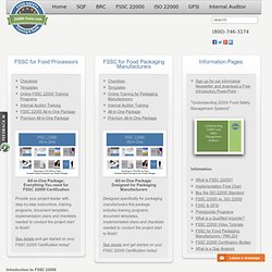 FSSC 22000: Requirements, tutorials, flow chart & tools