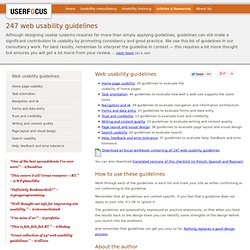 247 web usability guidelines