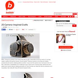 25 Camera Inspired Crafts