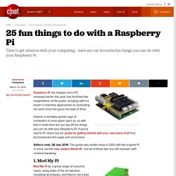25 fun things to do with a Raspberry Pi