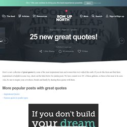 25 new great quotes!