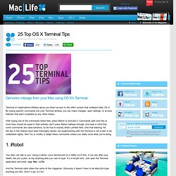 25 Top OS X Terminal Tips