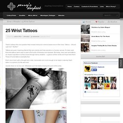 25 Wrist Tattoos