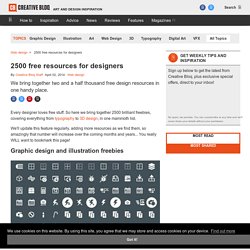 2500 free resources for designers