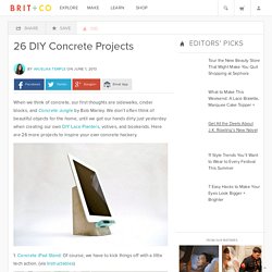 26 DIY Concrete Projects